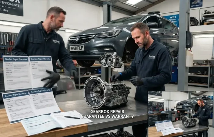 gearbox repair guarantee vs warranty uk