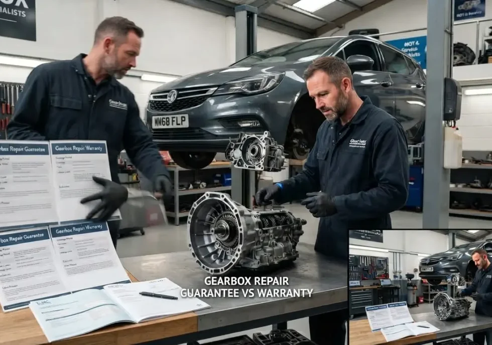 gearbox repair guarantee vs warranty uk